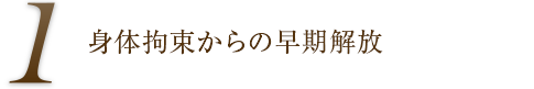 身体拘束からの早期解放